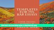 Download [PDF]  Templates For 75% Bar Essays: Create  the 75% essay even on the fly Value Bar