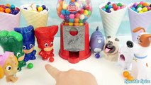 Ice Cream Foam Clay Waffle Surprise Toys PJ Masks Gumball Slime Prank Candy Chocolate Eggs