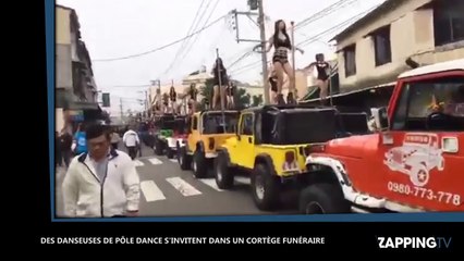 Du pole dance pour accompagner un cortège funéraire d'un homme politique (vidéo)