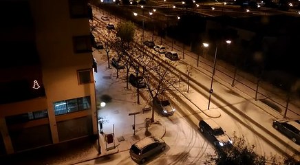 Neve nel quartiere Europa di Andria