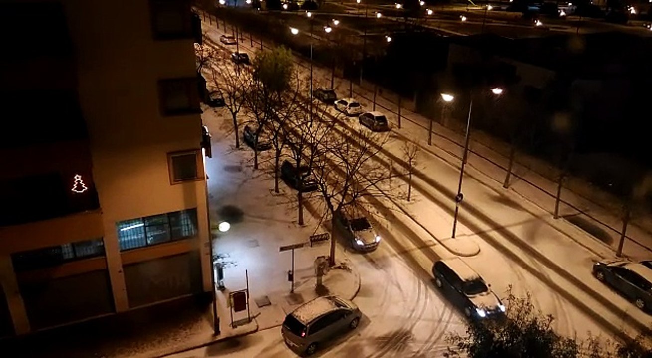 Neve nel quartiere Europa di Andria
