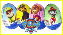 PAW PATROL Surprise Eggs Rubble Marshall Skye Chase Huevos Sorpresa Kinder Patrulla Canina