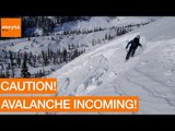 Backcountry Skier Triggers Mini-Avalanche on US West Coast