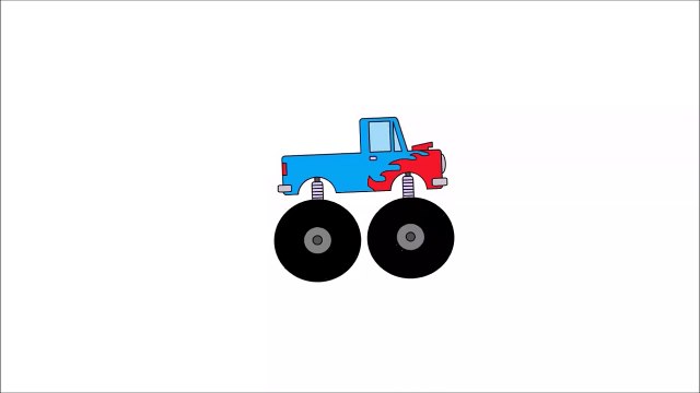 Learning Numbers 1 to 10 with Monster Trucks & Packman Cartoon - Number Counting for Kids