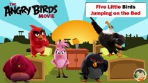 Five Little Angry Birds Jumping on the Bed - Kids Song - Nursery Rhymes