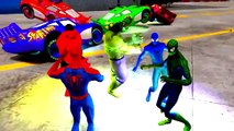 Spiderman Colors and Hulk Colors Epic Boat Party Nursery Rhymes Animated Songs for Children and Kids