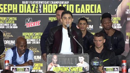 #Final1 Co-Main Event Fighter @JosephDiazJr speaks at the press conference