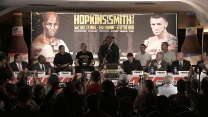 . @THEREALBHOP speaks at the #Final1 Press Conference at The Forum