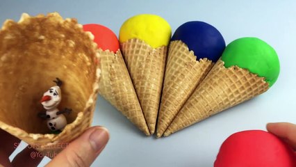 ICE CREAM Play Doh Surprise Toys Olaf Shopkins IRONMAN THOR Lalaloopsy Disney CARS Lightning Mcqueen