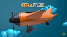 Learn Colors with Planes 3D  Color Learning for Children Kids Toddlers Babies Nursery Rhymes