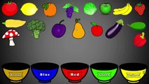 Fruits and Vegetables Colors, Color Sorting For Kids, Educational Video Kindergarten Preschool Game