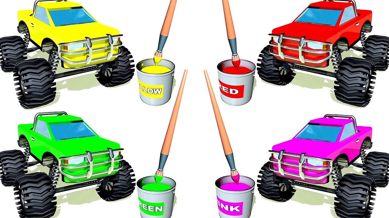 Monster Trucks For Children - Colors Learning for Kids