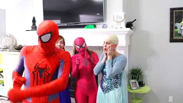 Frozen Elsa Loses Her Hair Frozen Anna Loses her hair Pink Spidergirl Ariel and Spiderman Real Life