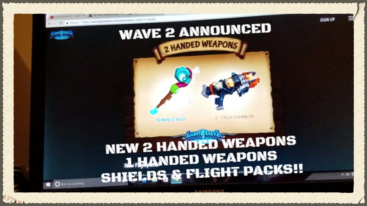 LIGHTSEEKERS New 2 Handed Weapons .. 1 Handed Weapons .. Shields .. & Flight Packs Revealed