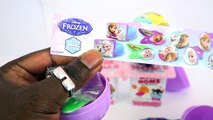 Frozen Elsa Surprise Eggs Num Noms Lip Balm Minions Disney princess Kids Toys
