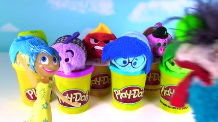 Best Learning Colors for Kids- Inside Out & the Good Dinosaur Surprise Toy Play Doh Cups
