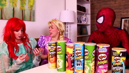 Frozen Elsa ARRESTED BY POLICE CAR! w/ Spiderman Babies Joker Maleficent Snow White! Super