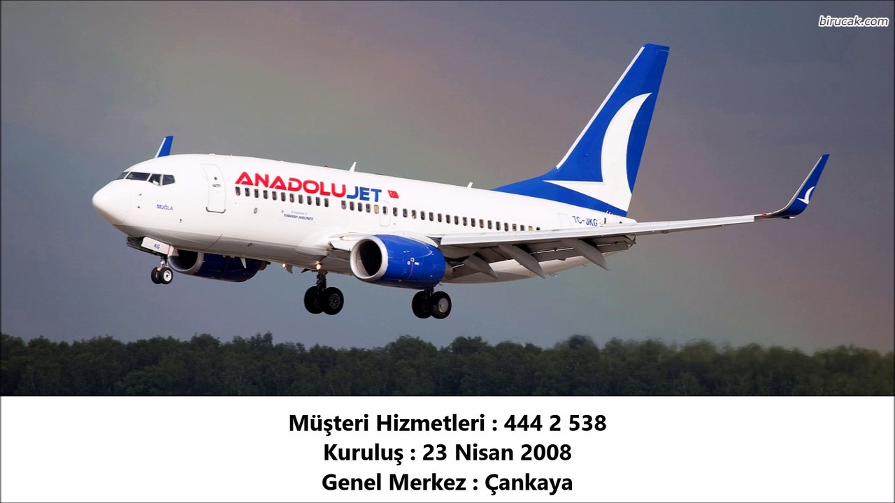 AnadoluJet Hava Yolları Hakkında - Wiki - Birucak.com