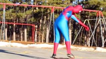 Spiderman vs Venom vs Werewolf! - Skateboarding Tricks - Superhero Battle Movie In Real Life スパイダー
