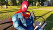 SUPER SPIDERMAN vs THE MASK IRL - Spider-man Diet Coke and Mentos Prank - Real Life-QdSlsxaEv