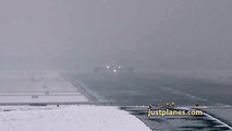 Boeing 787 Takeoff in snow storm