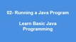 02 - Running a Java Program Learn Best Basic Java Programming