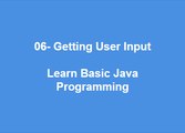 06 - Getting User Input  Learn Best Basic Java Programming