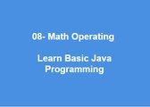 08 - Math Operators Learn Best Basic Java Programming