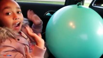 Giant Balloon Toy Surprise Stuck In Our Car - Disney Fashems - Blind Bag Toy Op