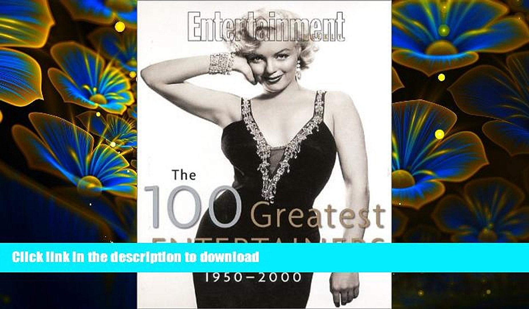 ⁣READ book Entertainment Weekly: The 100 Greatest Entertainers Editors of Entertainment Weekly