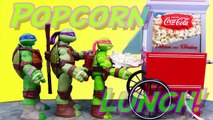 Teenage Mutant Ninja Turtles Coca-Cola Popcorn Machine Mikey Makes a Mess Spills Candy and Treats-7kHZ