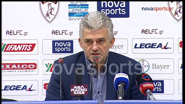 1η ΑΕΛ-Βέροια 2-1 2016-17 Τσιώλης-Συνέντευξη τύπου