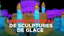 Chine : lancement du festival de sculptures de glace