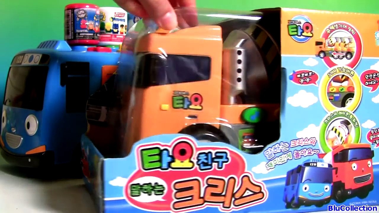 Tayo the Little Bus Pop-Up Toys Surprise Chris the Cement Truck 꼬마 버스 타요 팝업 서프라이즈뮤지컬 장난감 (크리스시멘트트럭)-atV