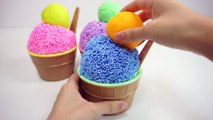 Learn Colors Clay Foam Ice Cream Cups Surprise Toys Minions Spiderman Hello Kitty Toys Story-ECFu