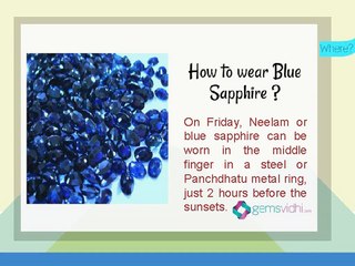 Astrological Benefits of Blue Sapphire