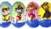 4 HUEVOS SORPRESA Patrulla Canina Chase Skye Rubble Marshall - Surprise Eggs Kinder Paw Patrol
