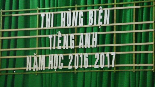 Phát biểu trưởng phòng giáo dục cuộc thi hùng biện tiếng anh cấp huyện