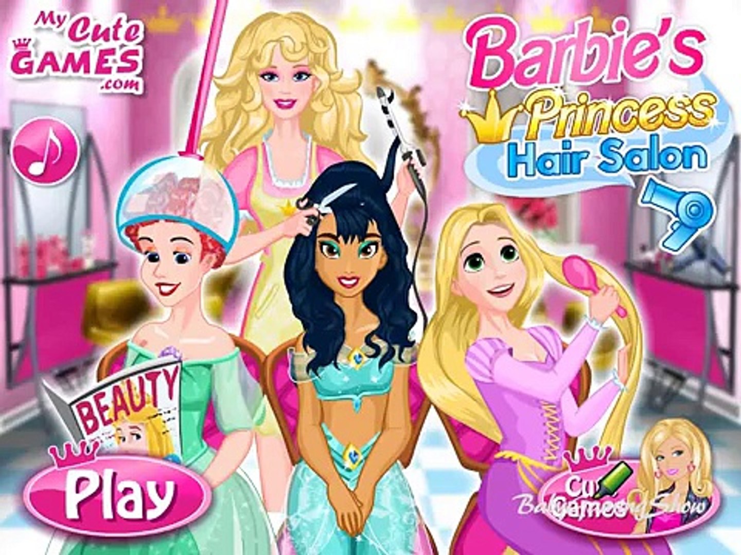 barbie girl salon