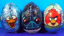 ANGRY BIRDS STAR WARS Surprise Eggs! Unboxing 3 Eggs Surprise Angry Birds For Kids for BABY