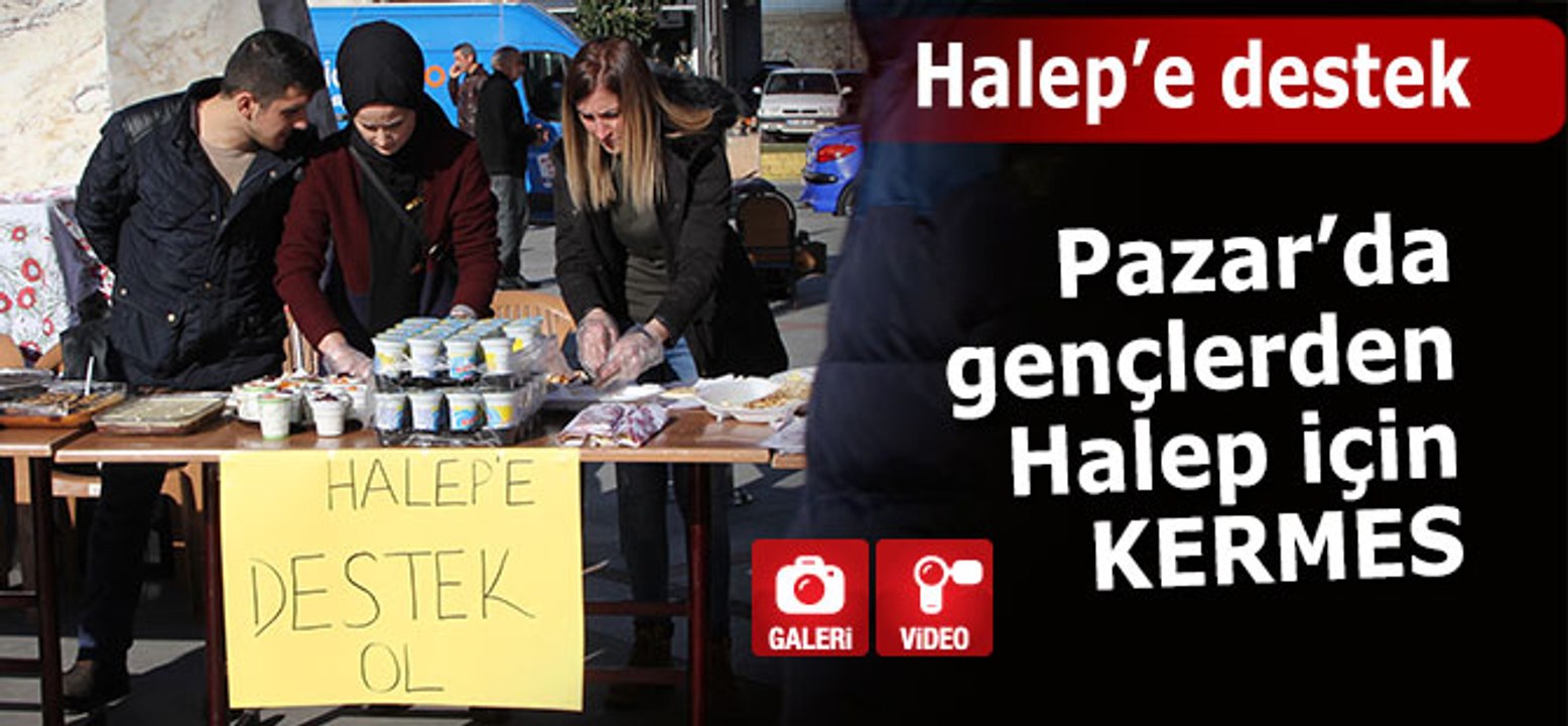 AK Parti Pazar Gençlik Kollarından Halep için kermes