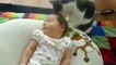 COMEDY VIDEOS _ FUNNU BABIES - Cat Licking baby-SPwK24FFaWk