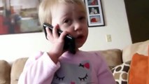 COMEDY VIDEOS _ FUNNU BABIES - Little girl talking on the phone-uozukCdlfNI