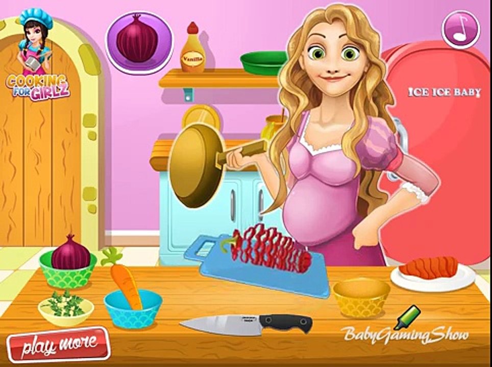 Baby Games For Kids - Pregnant Rapunzel Cooking Chicken Soup