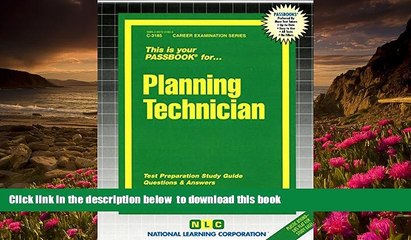 Audiobook  Planning Technician(Passbooks) (Career Exam. Ser. C-3185) Jack Rudman Full Book