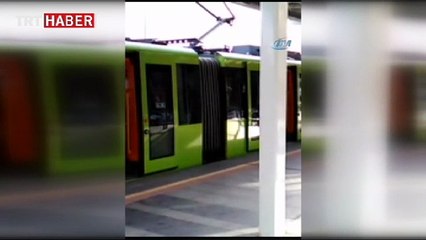 Bursa'da metroda korku dolu anlar