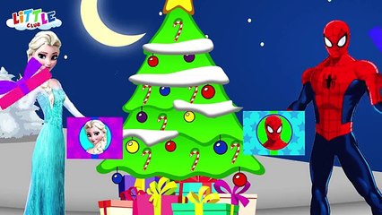 Frozen Elsa & Spiderman MERRY CHRISTMAS - Joker & Superheroes Funny Pranks (2)