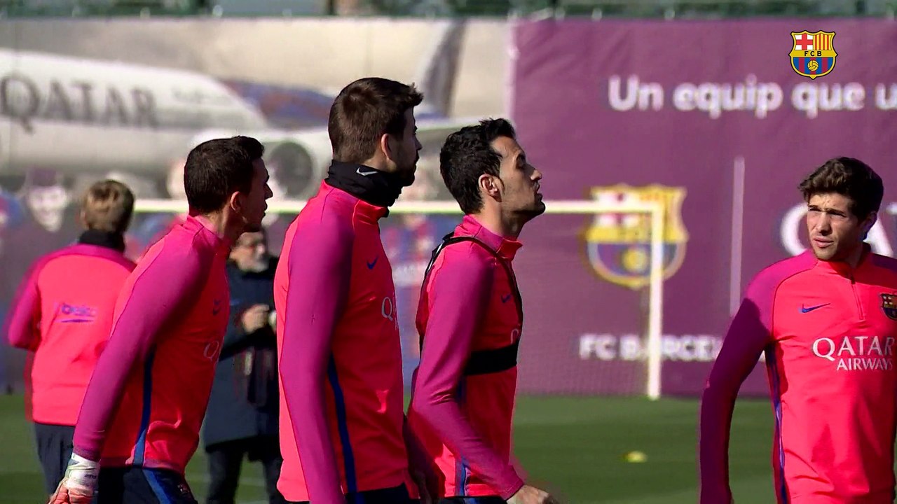 FC Barcelona training session: Friday’s session focuses on Villarreal