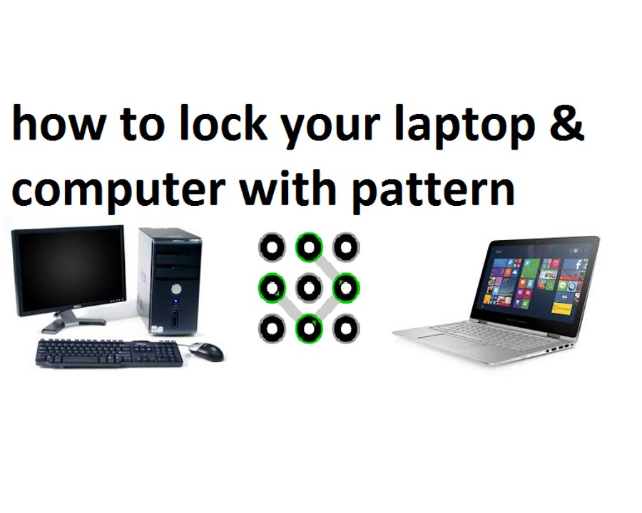 how to lock your laptop & computer with pattern