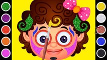 Baby Face Painting Learn Colors for Children, Learn Colors Body Paint Videos